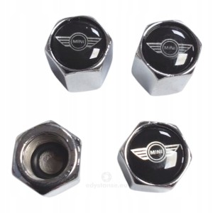 Nakrętki na wentyle wentylki zawory z logo MINI