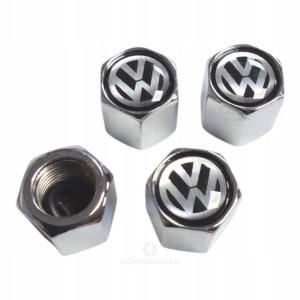 Nakrętki na wentyle wentylki z logo VOLKSWAGEN VW