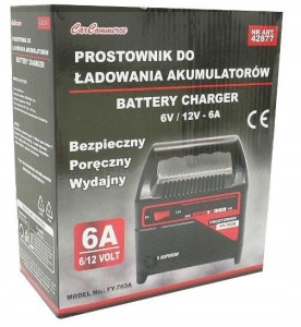 Prostownik Samochodowy Ładowarka 6V / 12V 6A