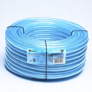 Wąż do benzyny i oleju fi 8 zbrojony 3 warst 25 m