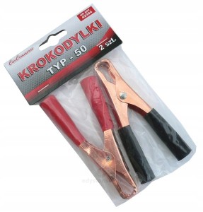 Krokodylki krokodyle zaciski 50A kpl. 2 szt.