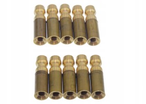 Nakrętki świecy F126 kpl. 10 szt - nowe Mosiądz