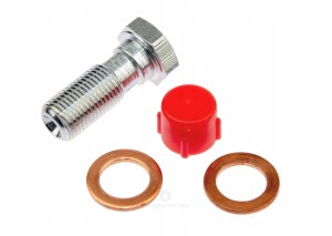 Śruba, śruby zacisku przewodu hamulcowego M10x1