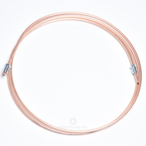 Przewód hamulcowy miedziany 186 cm z koń. M10x1 QB