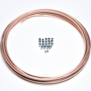 Rurka przewody przewód hamulcowy 25 m +20 końcówek