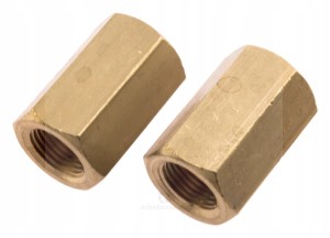 Łącznik mufka do rurek ham. M12x1 / M12x1.25