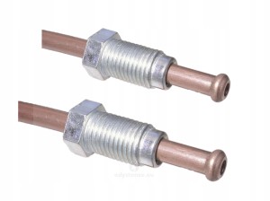 Przewód hamulcowy miedziany gotowy M10x1 710 mm