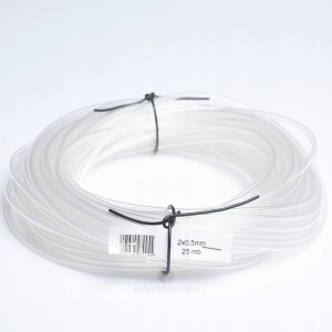 Przewód wężyk paliwa techniczny igielit fi 2x0.5 rolka 25 metrów