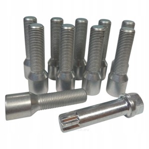 Śruby do kół pod dystanse M14x1.5 55 mm kpl. 10 szt. + klucz TORX