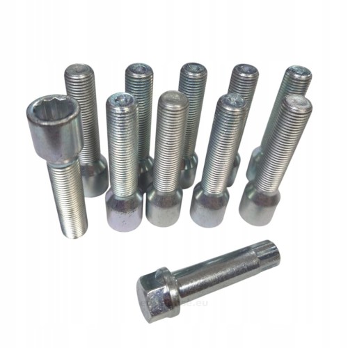 Śruby do kół pod dystanse M14x1.5 45 mm kpl. 10 szt. + klucz TORX