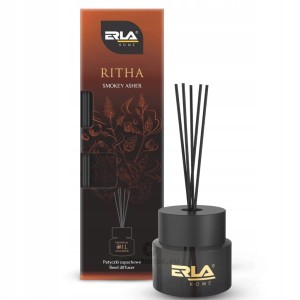 ERLA RITHA PURE AIR - Patyczki zapachowe PACZULA POPIÓŁ 100ml