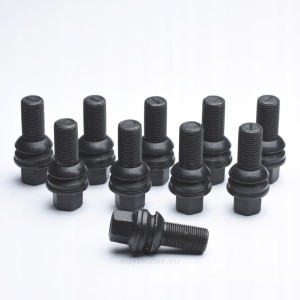Śruby do kół MERCEDES M15x1.25 27mm czarne kpl. 10