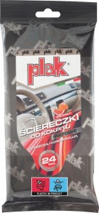 Ściereczki do kokpitu Plak matowe zapach grejpfrut 24 szt.