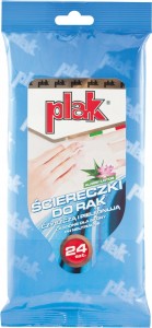 Plak Ściereczki do rąk zapach ALOES i LOTOS