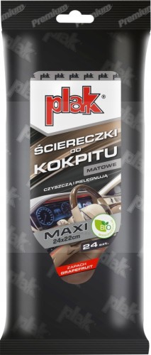 Plak Premium Ściereczki do kokpitu MATOWE Grapefruit