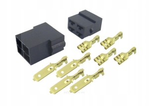 Kostka złącze elektryczne czterokrotne 4 pin