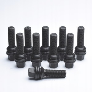 śruby do kół MERCEDES M15x1.25 45mm czarne kpl. 10