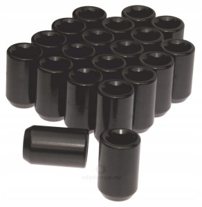 Nakrętki IMBUS CZARNE M14x1.5 kpl 20 szt + klucz