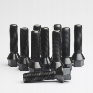 Śruby kół pod dystanse BMW M14x1.25/60 CZARNE 10