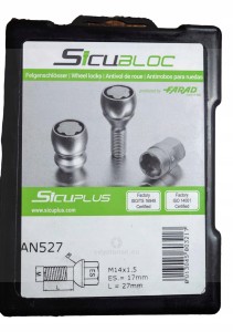 Śruby zabezpieczające M14x1.5 28 MM KULA